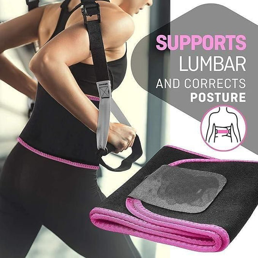 SweatFit™ Adjustable Waist Trimmer Belt – Fat Burning Sauna Belt for Men & Women | Tummy Control, Lower Back Support