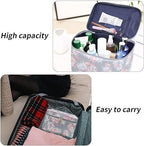 Travel Toiletry Bag with Multiple Compartments – Portable Cosmetic Organizer