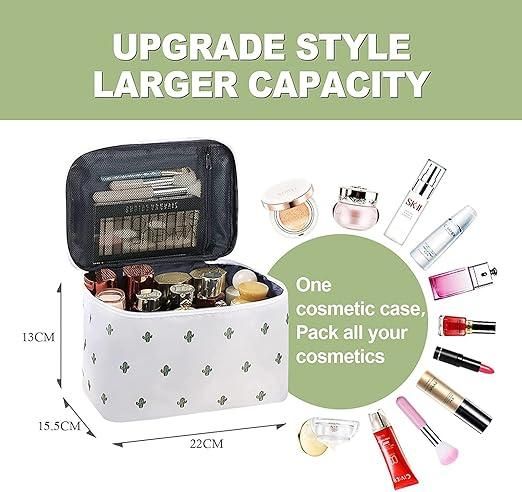 Travel Toiletry Bag with Multiple Compartments – Portable Cosmetic Organizer