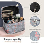 Travel Toiletry Bag with Multiple Compartments – Portable Cosmetic Organizer