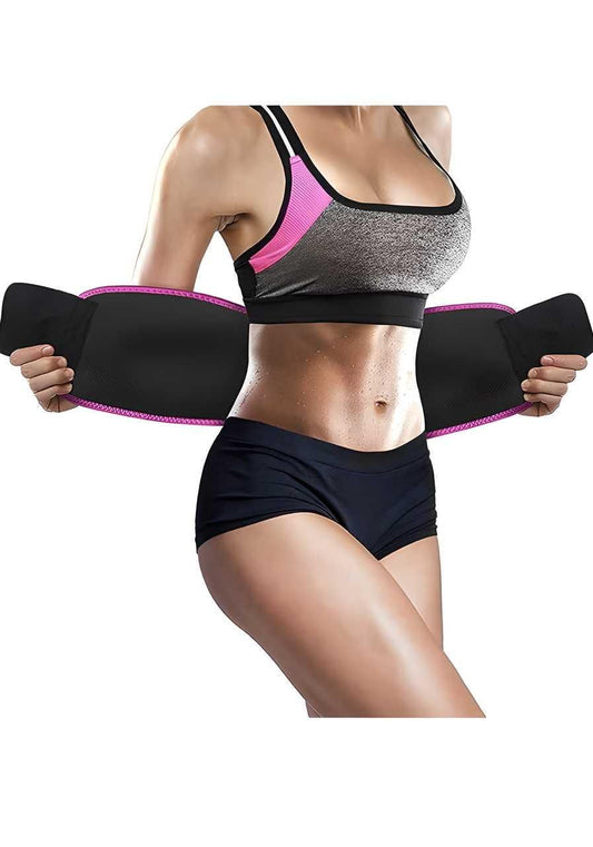 SweatFit™ Adjustable Waist Trimmer Belt – Fat Burning Sauna Belt for Men & Women | Tummy Control, Lower Back Support