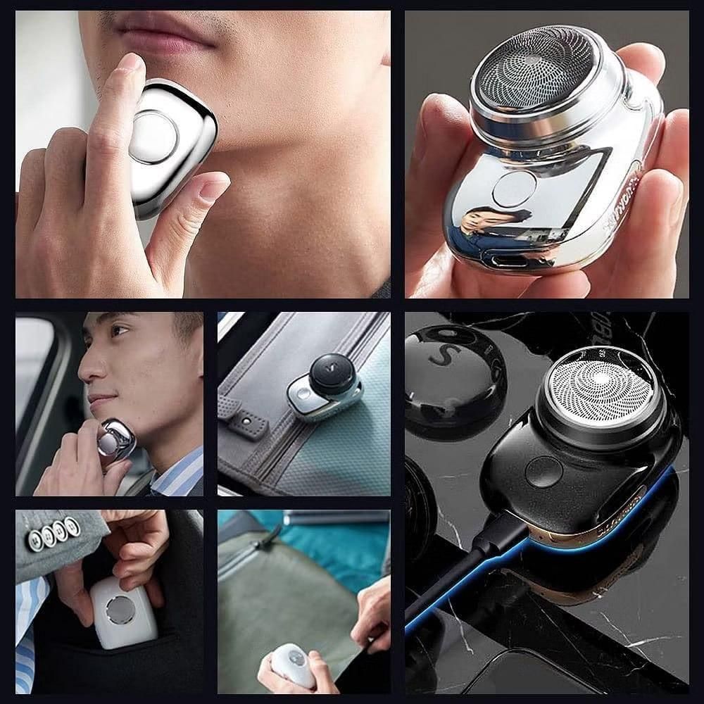 Mini Waterproof USB Rechargeable Electric Shaver for Men